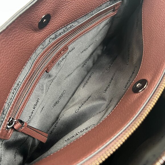 Calvin Klein Adeline Triple Compartment Tote, Brunette - Picture 7 of 11